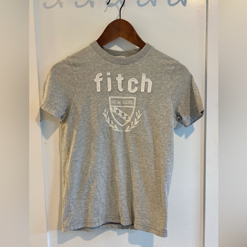 Abercrombie Kids Gray Logo Muscle Tee Size M